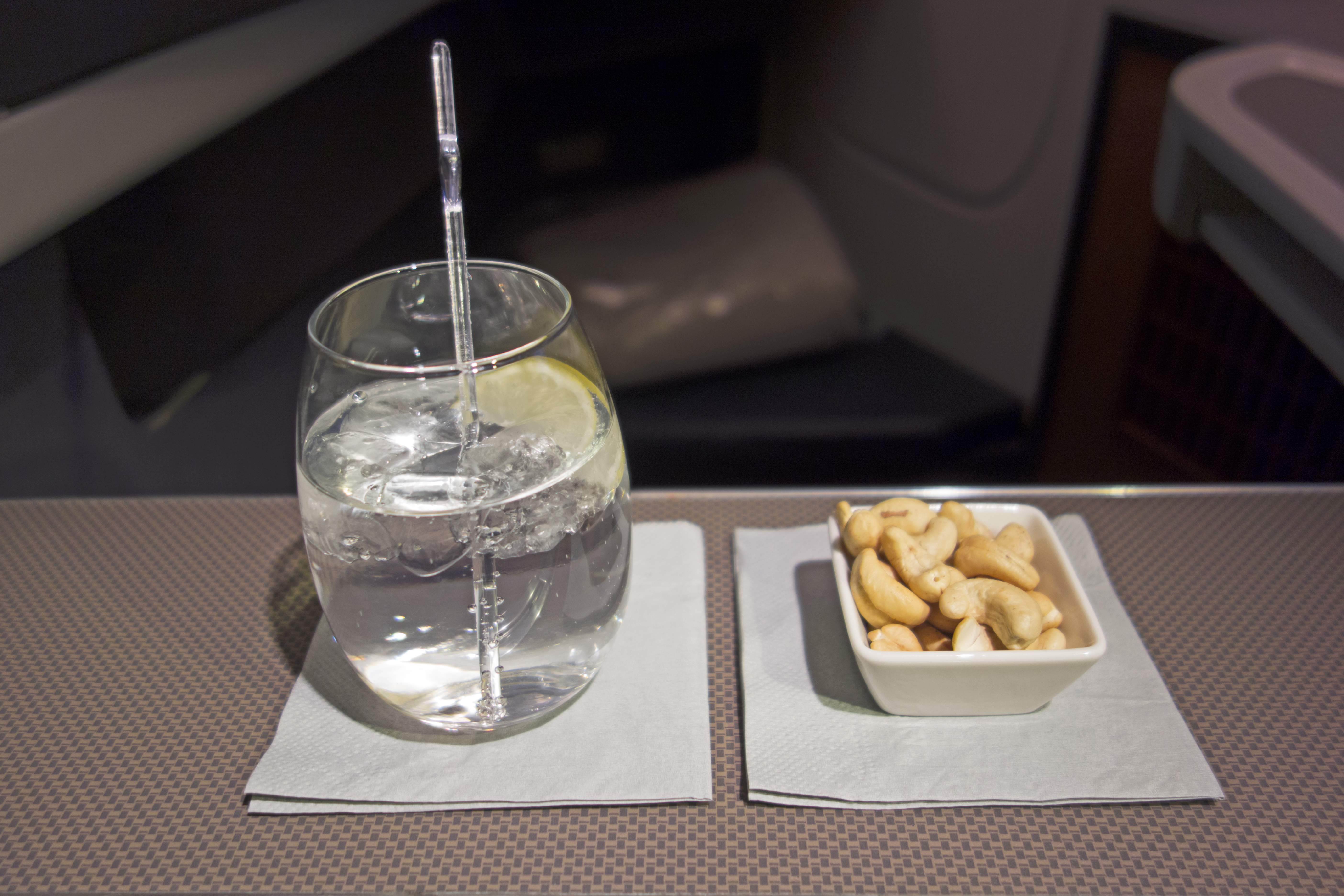 airplane drinking