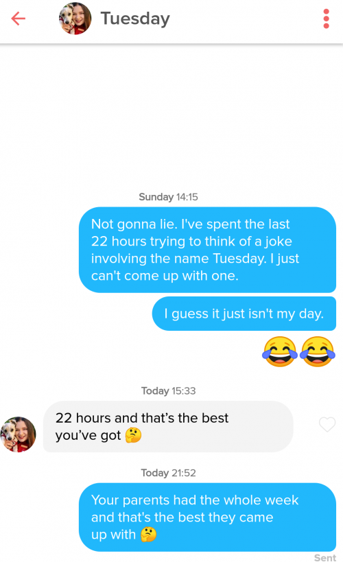 The Best Tinder Pick Up Lines Using Girls Names Mandatory