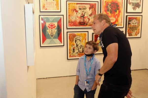 10-year-old artist Andres Valencia sells out gallery at Miami Art