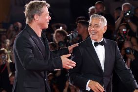 Brad Pitt George Clooney dance at Venice Film Festival