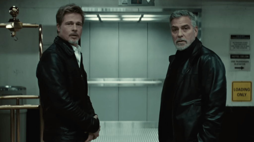 Brad Pitt, George Clooney in Wolfs