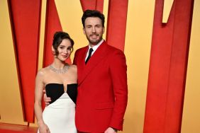 Chris Evans and his wife Alba Baptista attend the 2024 Vanity Fair Oscar Party Hosted By Radhika Jones at Wallis Annenberg Center for the Performing Arts on March 10, 2024 in Beverly Hills, California.