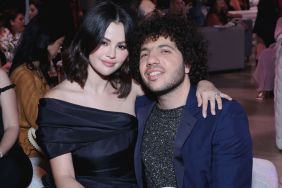 Selena Gomez and Benny Blanco attend the Second Annual Rare Impact Fund Benefit Supporting Youth Mental Health, hosted by Selena Gomez, at Nya Studios on October 24, 2024 in Los Angeles, California.