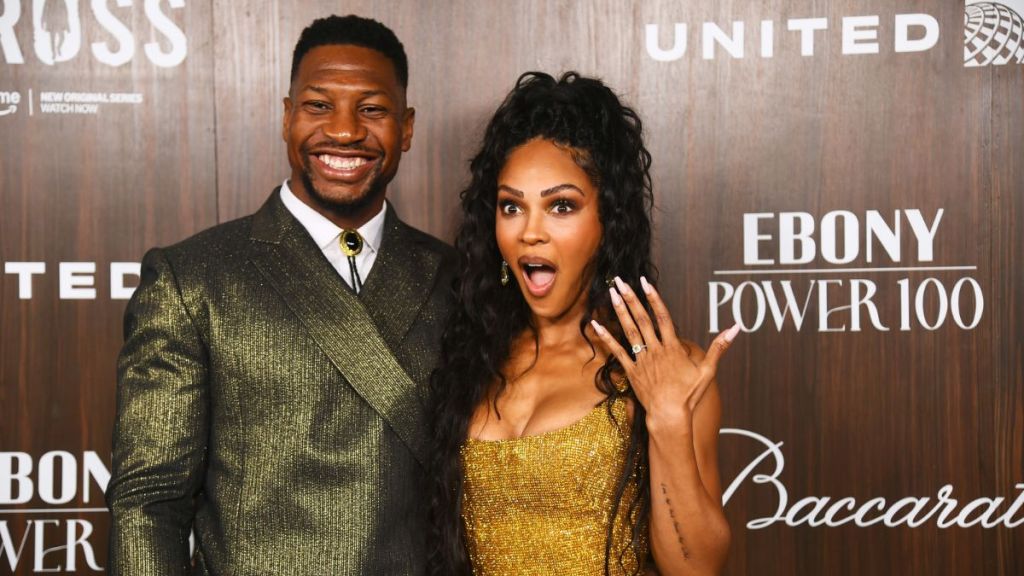 Jonathan Majors Meagan Good engagement