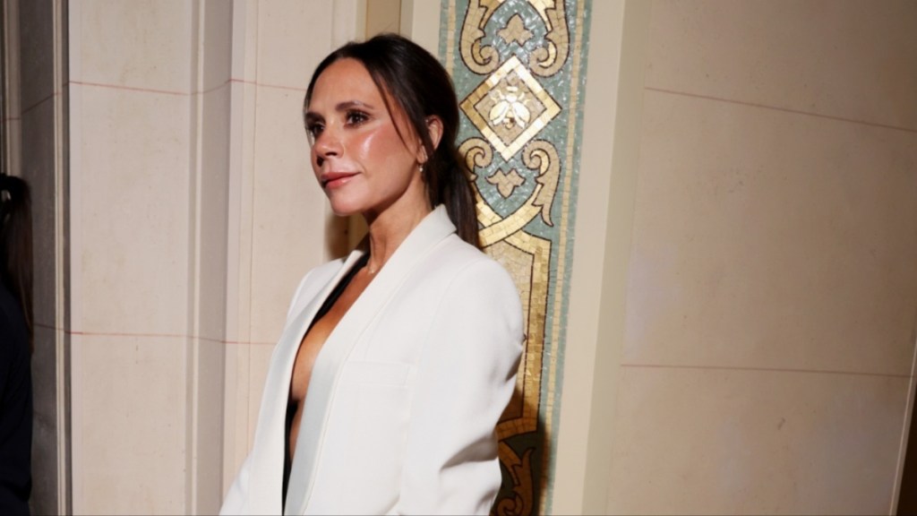 Victoria Beckham Breaks the Rules with Plunging Power Suit at BoF Gala