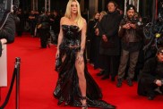 Kesha Opts for a Bold Slit Skirt as She Nails Dark Glam Look