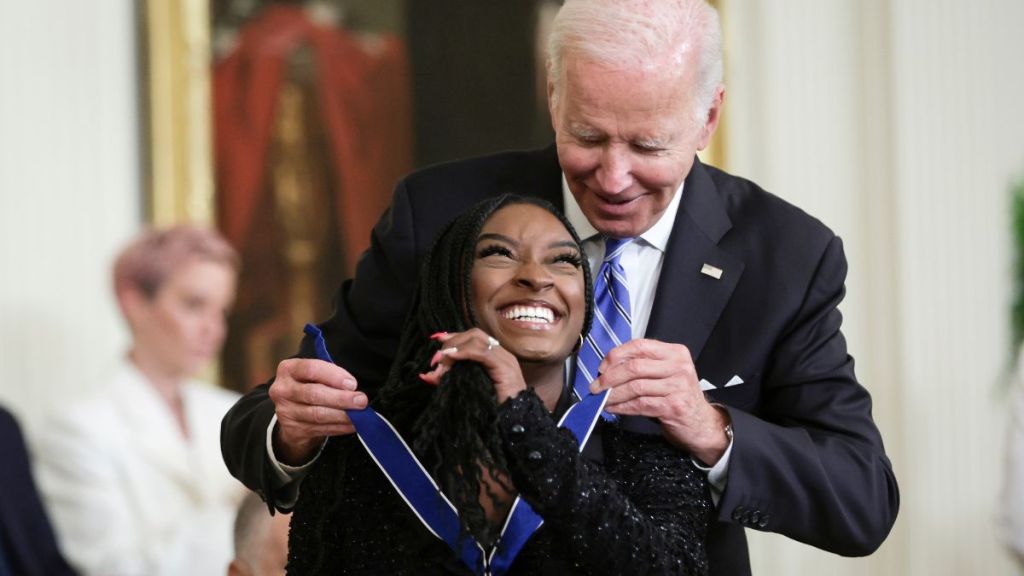 Simone Biles Joe Biden