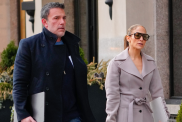 Ben Affleck and Jennifer Lopez are seen on March 29, 2024 in New York City.