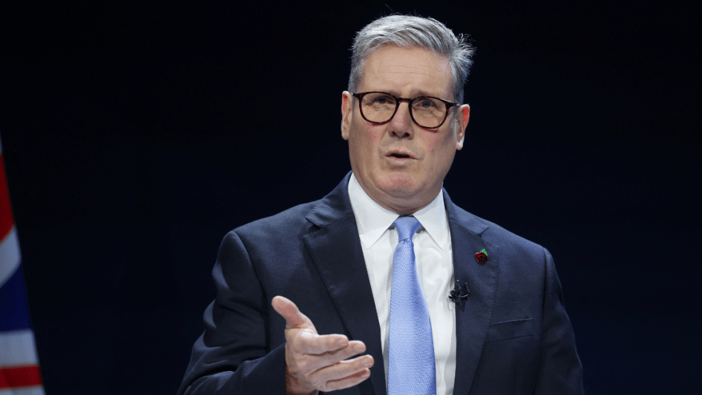 British Prime Minister, Sir Keir Starmer, speaks during an Interpol General Assembly on November 4, 2024 in Glasgow, United Kingdom.