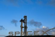 The SpaceX Starship sits on the launch pad ahead of its sixth flight test from Starbase in Boca Chica, Texas, on November 17, 2024. The test is scheduled for November 19, 2024.