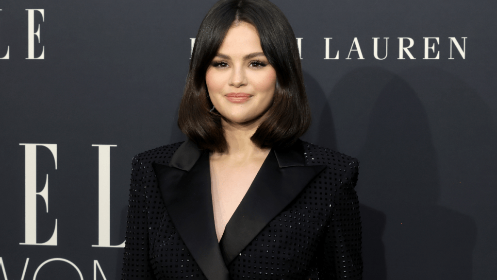 Selena Gomez arrives at 2024 ELLE's Women in Hollywood at Four Seasons Hotel Los Angeles at Beverly Hills on November 19, 2024 in Los Angeles, California.