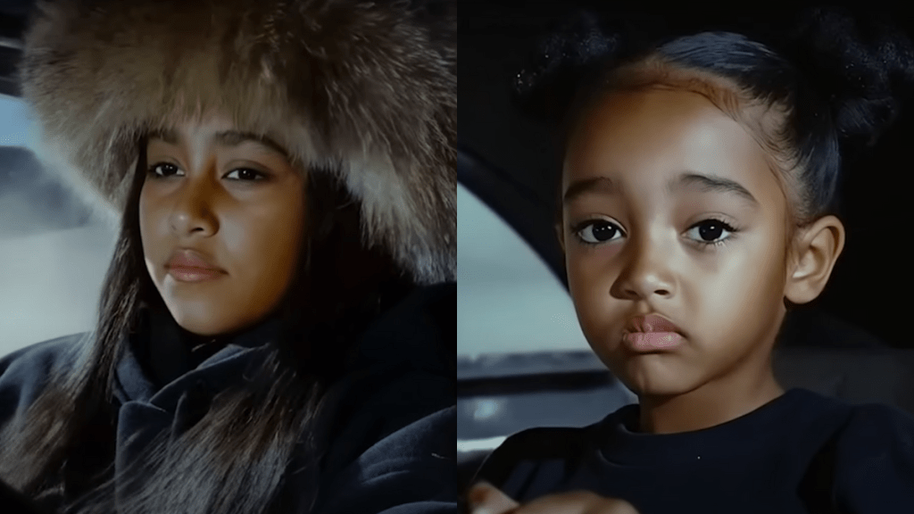 Kim Kardashian and Kanye West’s kids North West and Chicago West