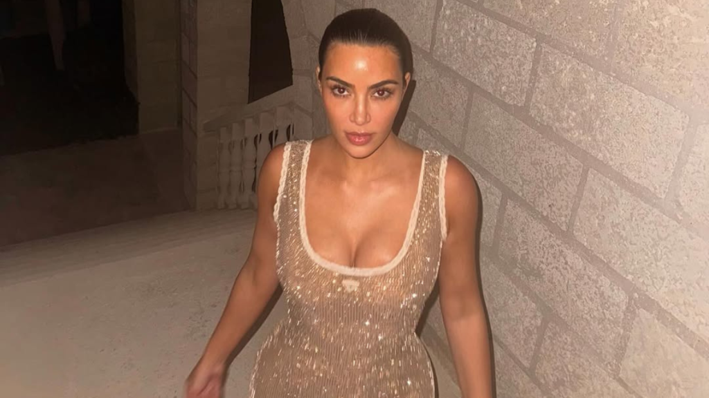 Kim Kardashian thong bralette SKIMS winter heat collection