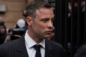 PRETORIA, SOUTH AFRICA - JUNE 13: Oscar Pistorius leaves the North Gauteng High Court after the finish of his first of sentencing on June 13, 2016 in Pretoria, South Africa. Having had his conviction upgraded to murder in December 2015, Paralympian athlete Oscar Pistorius is attending his sentencing hearing and will be returned to jail for the murder of his girlfriend, Reeva Steenkamp, on February 14th 2013. The hearing is expected to last five days. (Photo by Charlie Shoemaker/Getty Images)