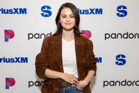 Selena Gomez visits the SiriusXM studios in Los Angeles on December 09, 2024 in Los Angeles, California.