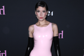 Halsey arrives at the Los Angeles Premiere Of A24's "Babygirl" at DGA Theater Complex on December 11, 2024 in Los Angeles, California.