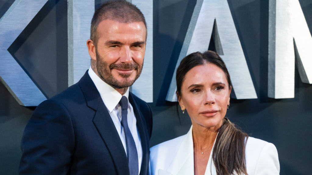 David Beckham and Victoria Beckham attend the Netflix 'Beckham' UK Premiere at The Curzon Mayfair on October 03, 2023 in London, England.