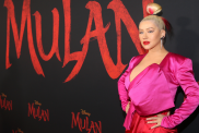 Christina Aguilera attends the World Premiere of Disney's 'MULAN' at the Dolby Theatre on March 09, 2020 in Hollywood, California.