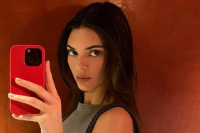 Kendall Jenner braless Instagram photos FWRD black suit