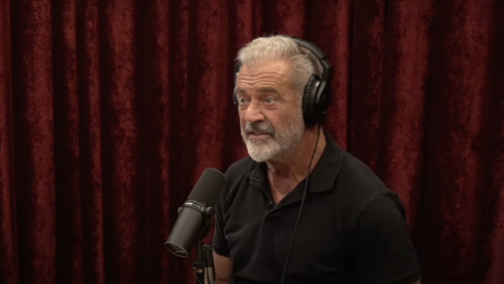 Mel Gibson Gavin Newsom LA wildfires Joe Rogan podcast