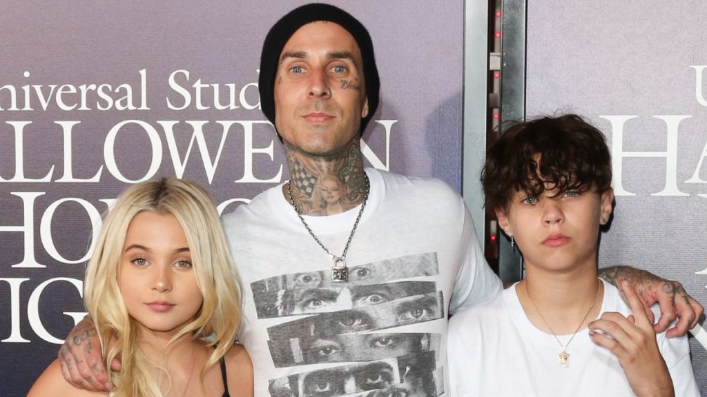 Travis Barker kids LA fire