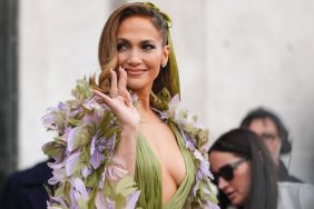 Jennifer Lopez is seen, outside Elie Saab, during the Haute Couture Spring/ Summer 2024 as part of Paris Fashion Week on January 24, 2024 in Paris, France.