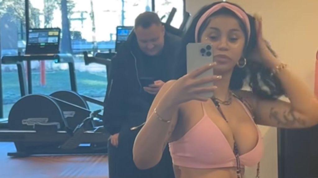 Cardi B gym