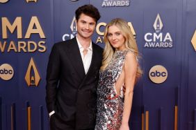 Chase Stokes and Kelsea Ballerini attend the 2024 CMA Awards at Music City Center on November 20, 2024 in Nashville, Tennessee.