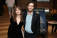 Leighton Meester (L) and Adam Brody attend the Los Angeles Premiere After Party of MGM's "American Fiction" at Academy Museum of Motion Pictures on December 05, 2023 in Los Angeles, California.