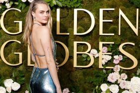 Cara Delevingne Gucci dress Golden Globes 2025