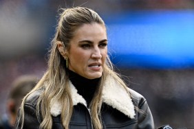 Erin Andrews Hugged Travis Kelce & Said 'I Love You' After Super Bowl Loss