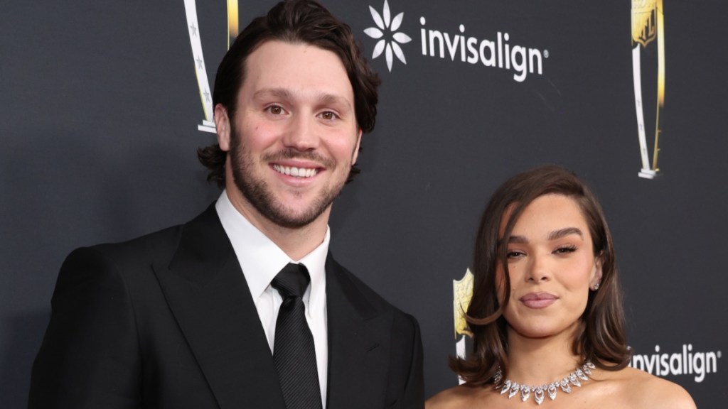 Josh Allen Kisses Hailee Steinfeld After Winning NFL's 2025 MVP Award