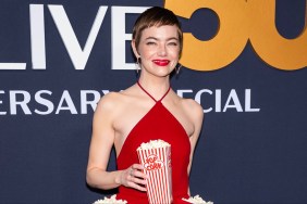 Emma Stone's Popcorn Dress Goes Viral After SNL's 50th Anniversary Appearance