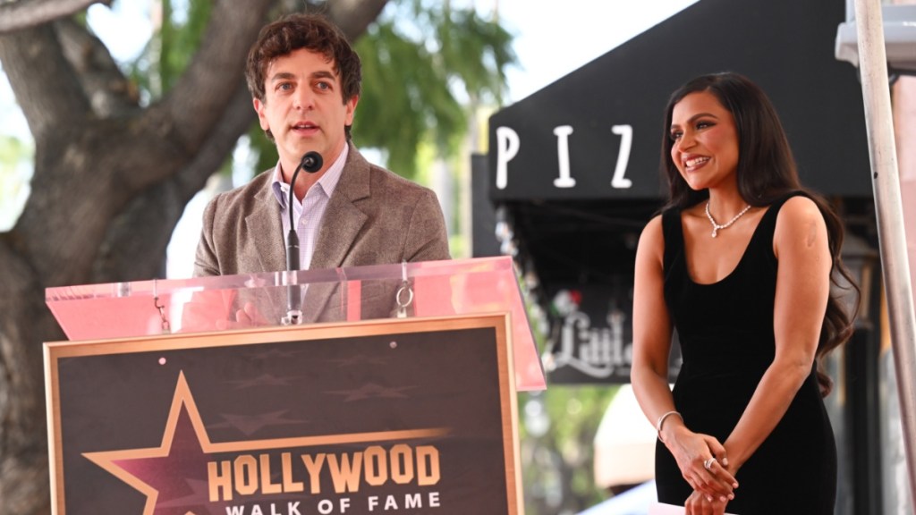 B.J Novak Reacts to Mindy Kaling's Hollywood Walk of Fame Star