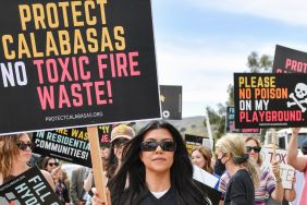 Kourtney Kardashian Calabasas protest photos