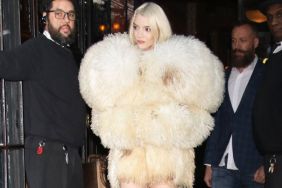 Anya Taylor-Joy fur coat