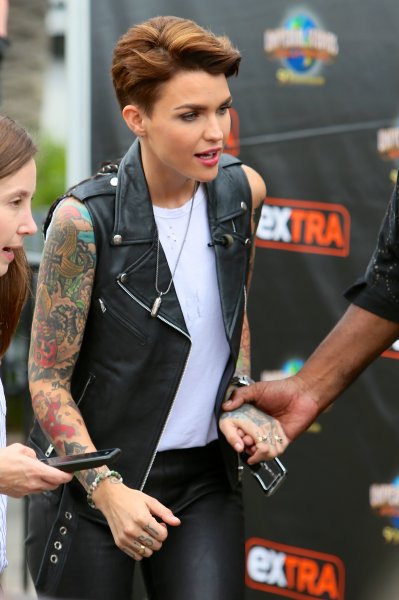 Ruby Rose Went To Universal Studios